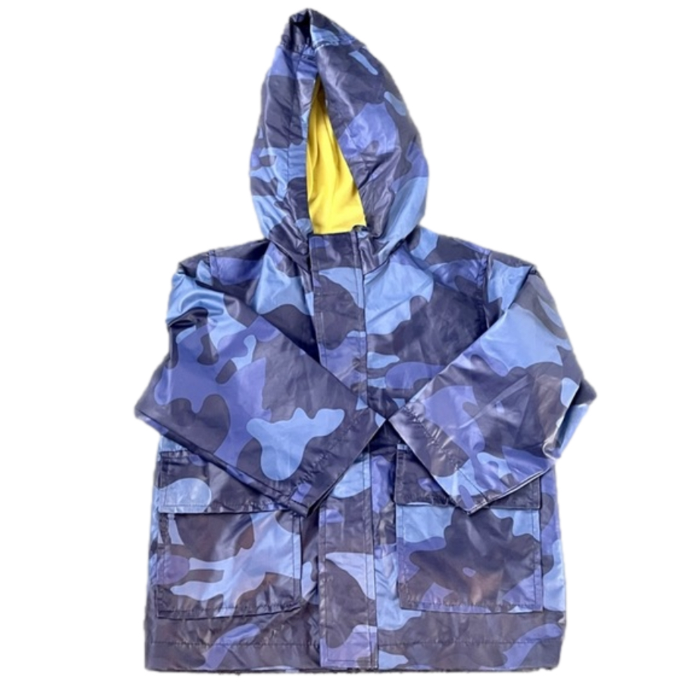 OshKosh B’gosh Children’s Light Rain Jacket Blue Camouflage Sz 5